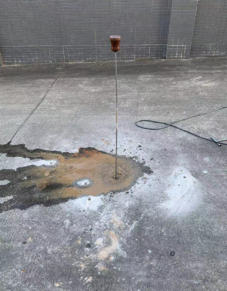 自来水管探漏现场